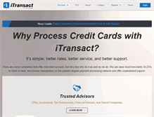 Tablet Screenshot of itransact.com
